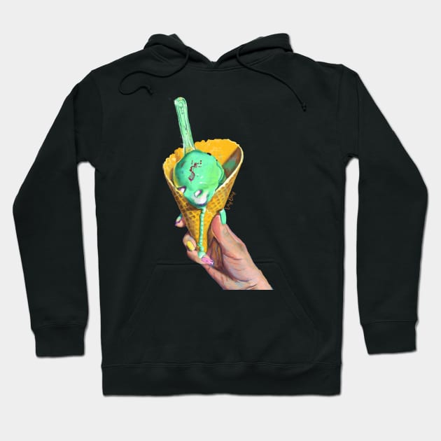 Melting Ice Cream Hoodie by VeryBerry